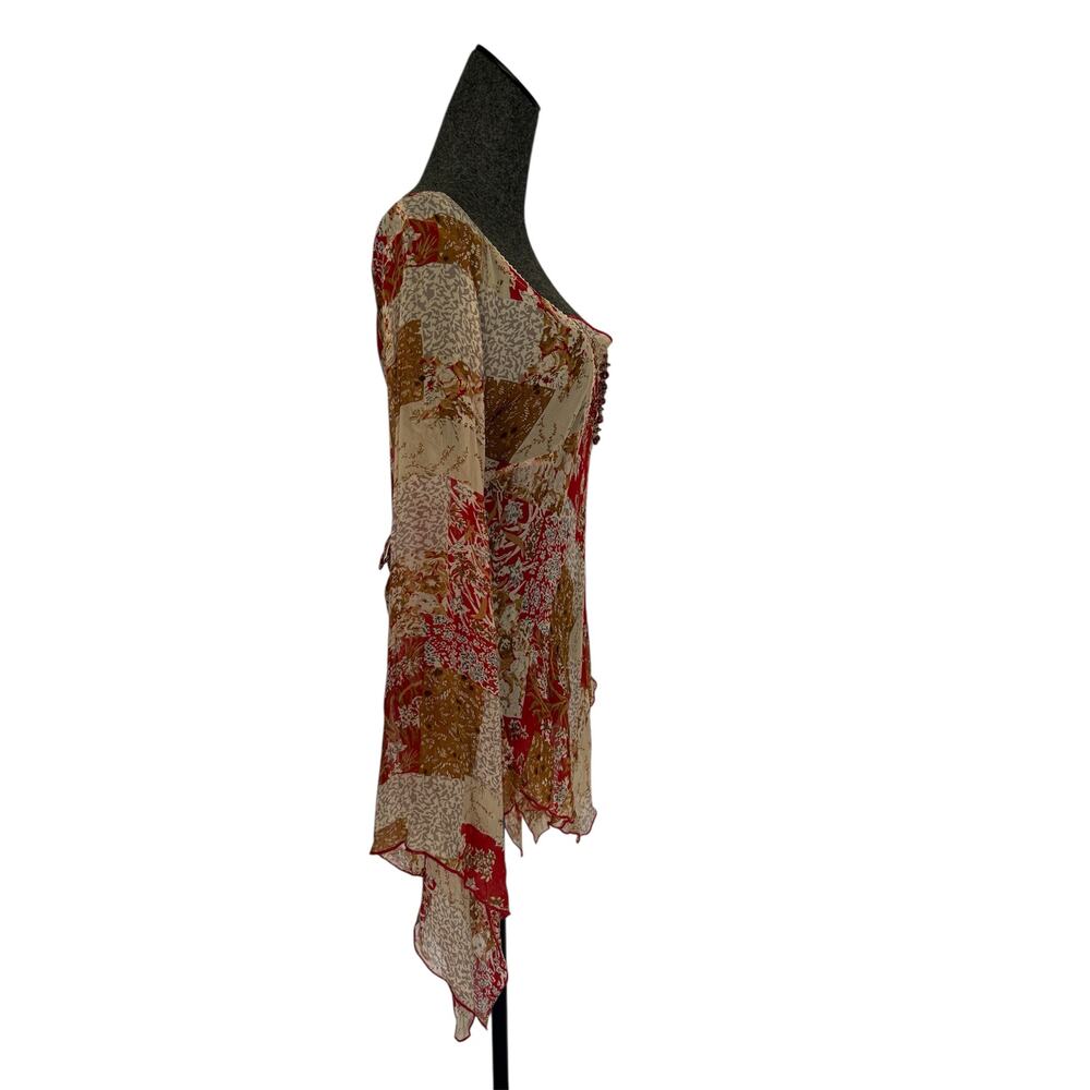 Vintage Y2K Rampage made in USA whimsy goth fairy bell sleeve blouse/dress - Picture 6 of 6